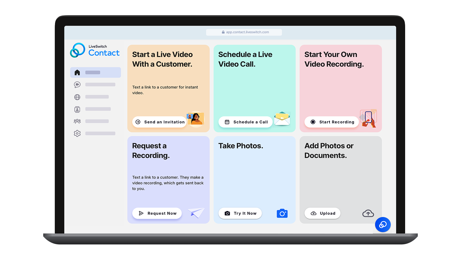 LiveSwitch Contact Homepage